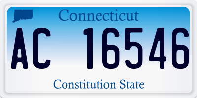 CT license plate AC16546