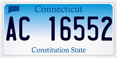 CT license plate AC16552