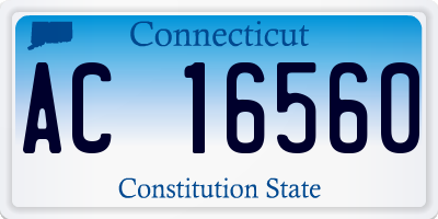 CT license plate AC16560