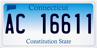 CT license plate AC16611