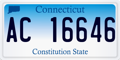 CT license plate AC16646