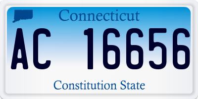 CT license plate AC16656