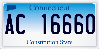 CT license plate AC16660