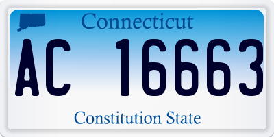 CT license plate AC16663