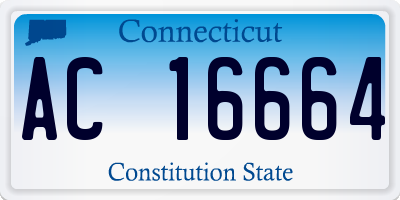 CT license plate AC16664