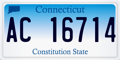 CT license plate AC16714