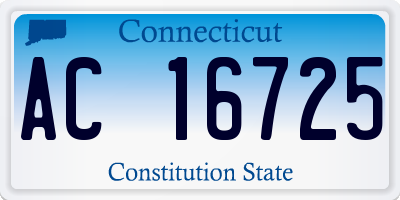 CT license plate AC16725