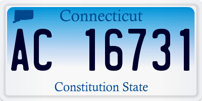 CT license plate AC16731
