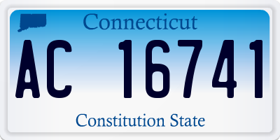 CT license plate AC16741