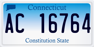 CT license plate AC16764