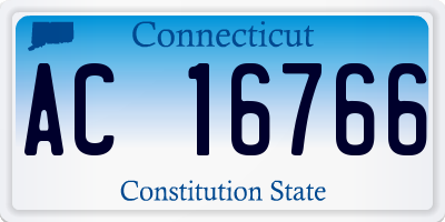 CT license plate AC16766