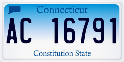 CT license plate AC16791