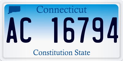 CT license plate AC16794