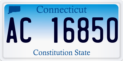 CT license plate AC16850