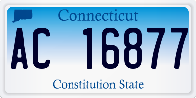 CT license plate AC16877