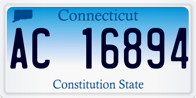 CT license plate AC16894