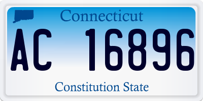 CT license plate AC16896