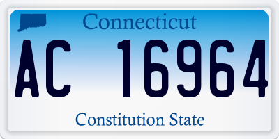 CT license plate AC16964