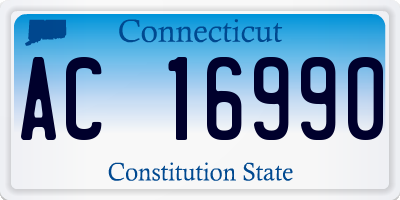 CT license plate AC16990