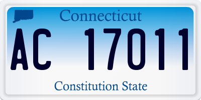 CT license plate AC17011