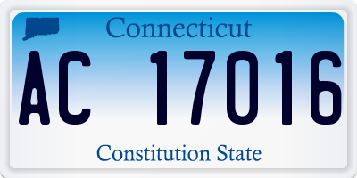 CT license plate AC17016