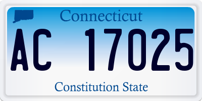 CT license plate AC17025