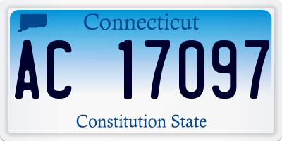 CT license plate AC17097