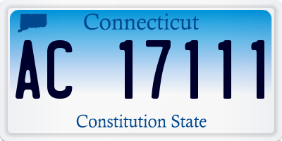CT license plate AC17111