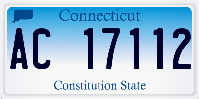 CT license plate AC17112