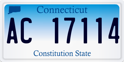 CT license plate AC17114