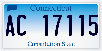 CT license plate AC17115