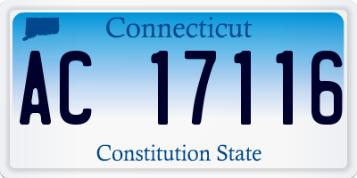 CT license plate AC17116
