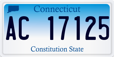 CT license plate AC17125