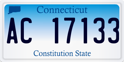 CT license plate AC17133