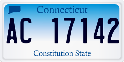 CT license plate AC17142