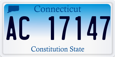 CT license plate AC17147