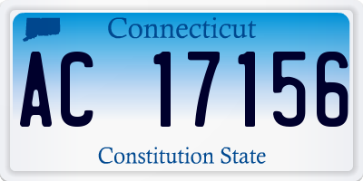 CT license plate AC17156