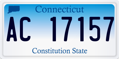 CT license plate AC17157