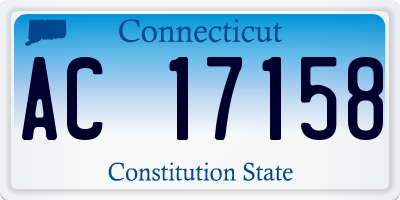 CT license plate AC17158