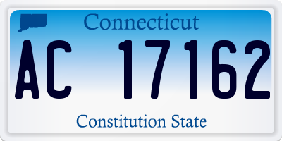 CT license plate AC17162