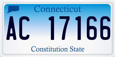 CT license plate AC17166