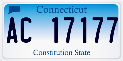 CT license plate AC17177