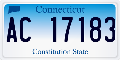CT license plate AC17183