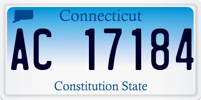 CT license plate AC17184