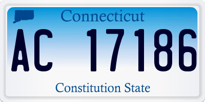 CT license plate AC17186