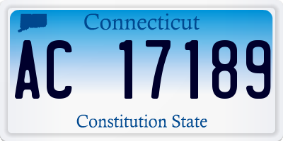 CT license plate AC17189