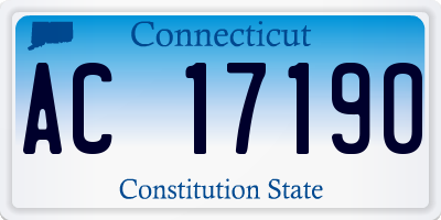 CT license plate AC17190