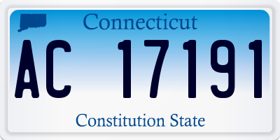 CT license plate AC17191