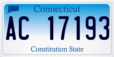 CT license plate AC17193