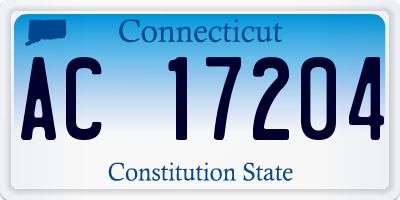 CT license plate AC17204